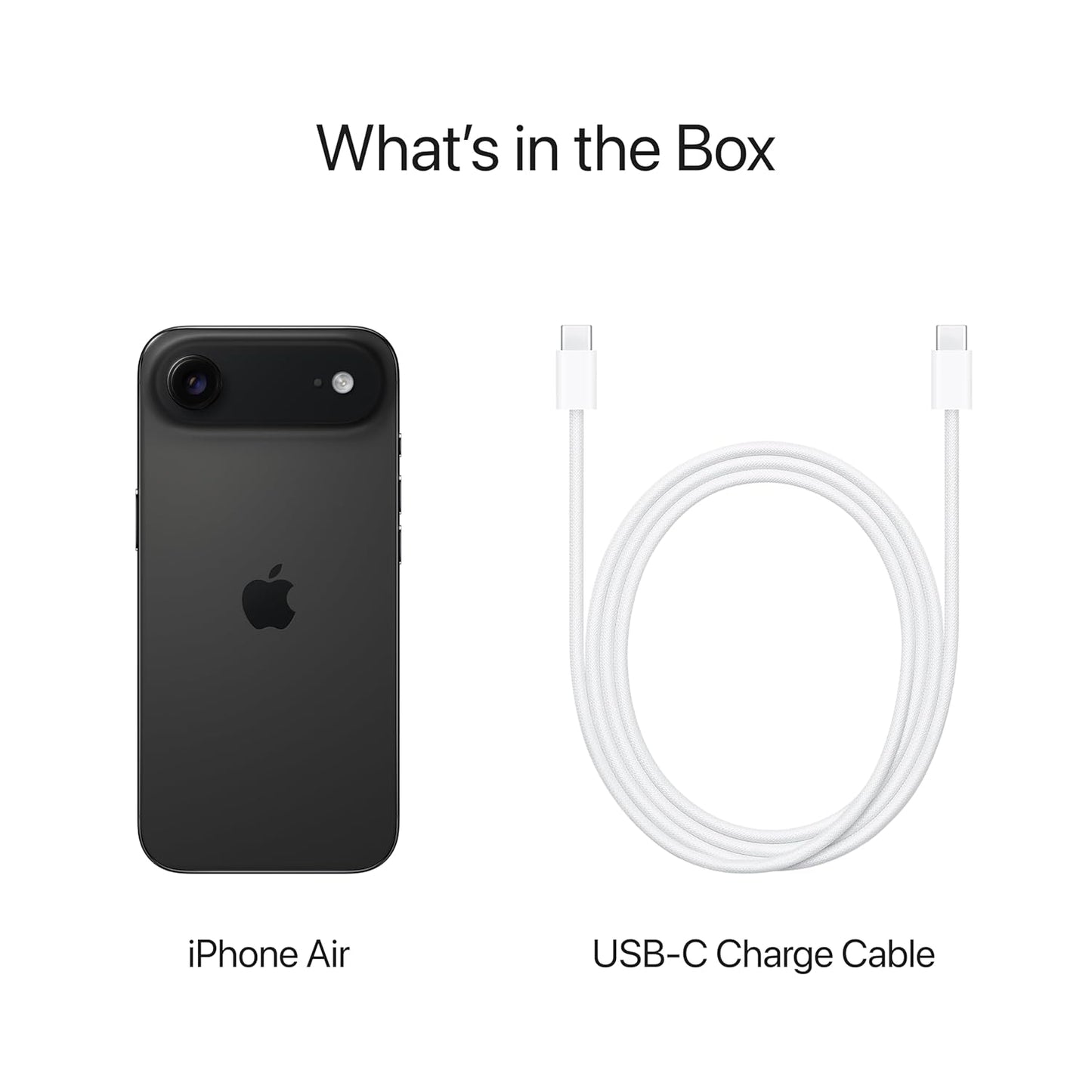 iPhone Air 256 GB: Thinnest iPhone Ever, 16.63 cm (6.5″) Display with Promotion up to 120Hz, Powerful A19 Pro Chip, Center Stage Front Camera, All-Day Battery Life