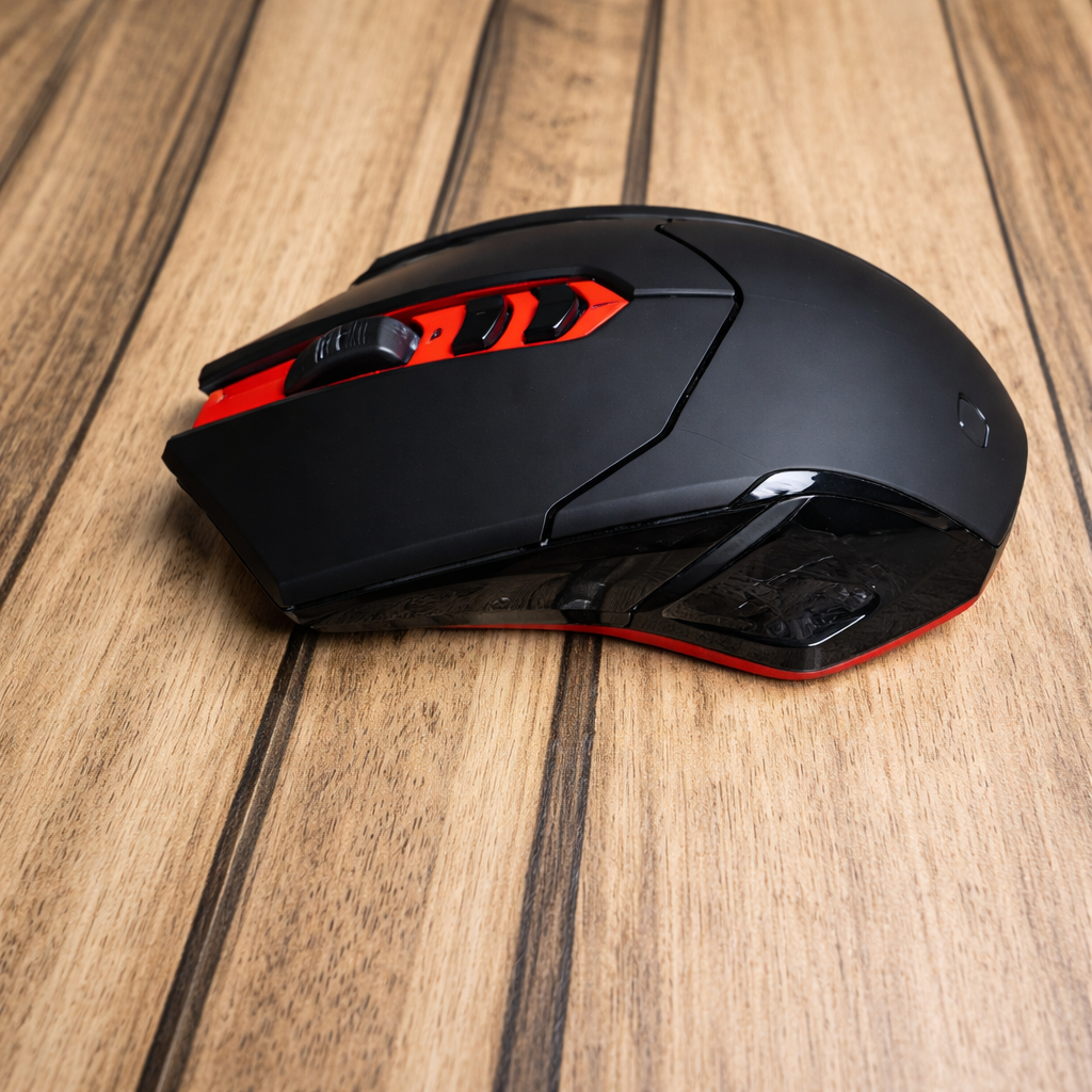 X08 Black/Red 1.5V 6.8mA 2.4Ghz Wireless Optical Gaming Mouse
