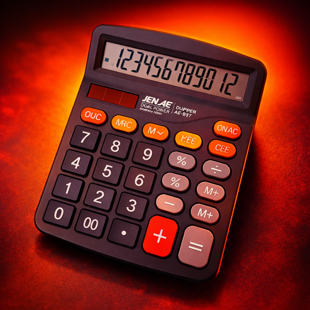 Joinus JS-837 12 Digit Dual Function Solar Powered Calculator