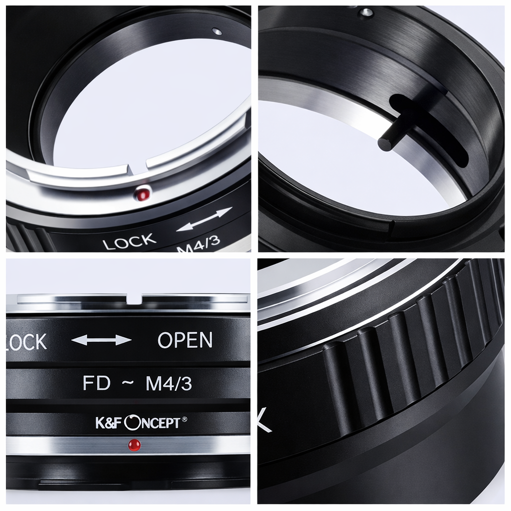 For Canon FD Lens to Micro Four Thirds M4/3 Olympus Pen and Panasonic Lumix Cameras Lens Mount Adapter Ring