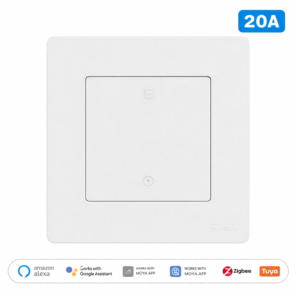 Star Ring ZigBee Smart Double Pole Heater/AC Switch 20A High Load With Electricity Monitor EU Standard