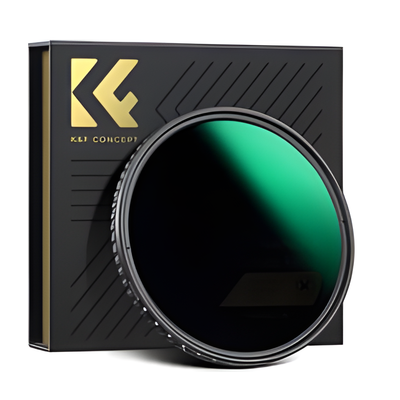 K&F Concept 58mm Variable ND Filter ND8-128 (3-7 Stop) HD Hydrophobic VND Filter for Camera Lens No
