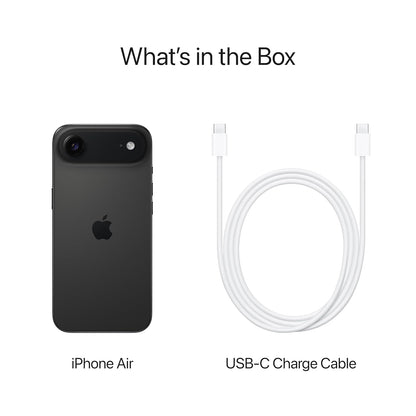 iPhone Air 256 GB: Thinnest iPhone Ever, 16.63 cm (6.5″) Display with Promotion up to 120Hz, Powerful A19 Pro Chip, Center Stage Front Camera, All-Day Battery Life