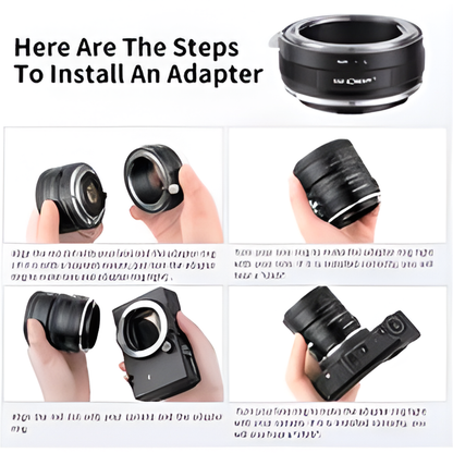 K&F Concept Lens Mount Adapter NIK-L Manual Focus Compatible with Nikon F Lens to L Mount Camera Body