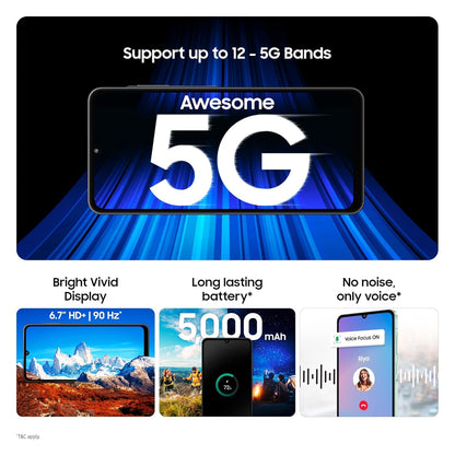 Samsung Galaxy A06 5G (4GB RAM, 64GB Storage) | 50MP Dual Camera | 4 Gen OS Upgrades | IP54 Rating | Voice Focus