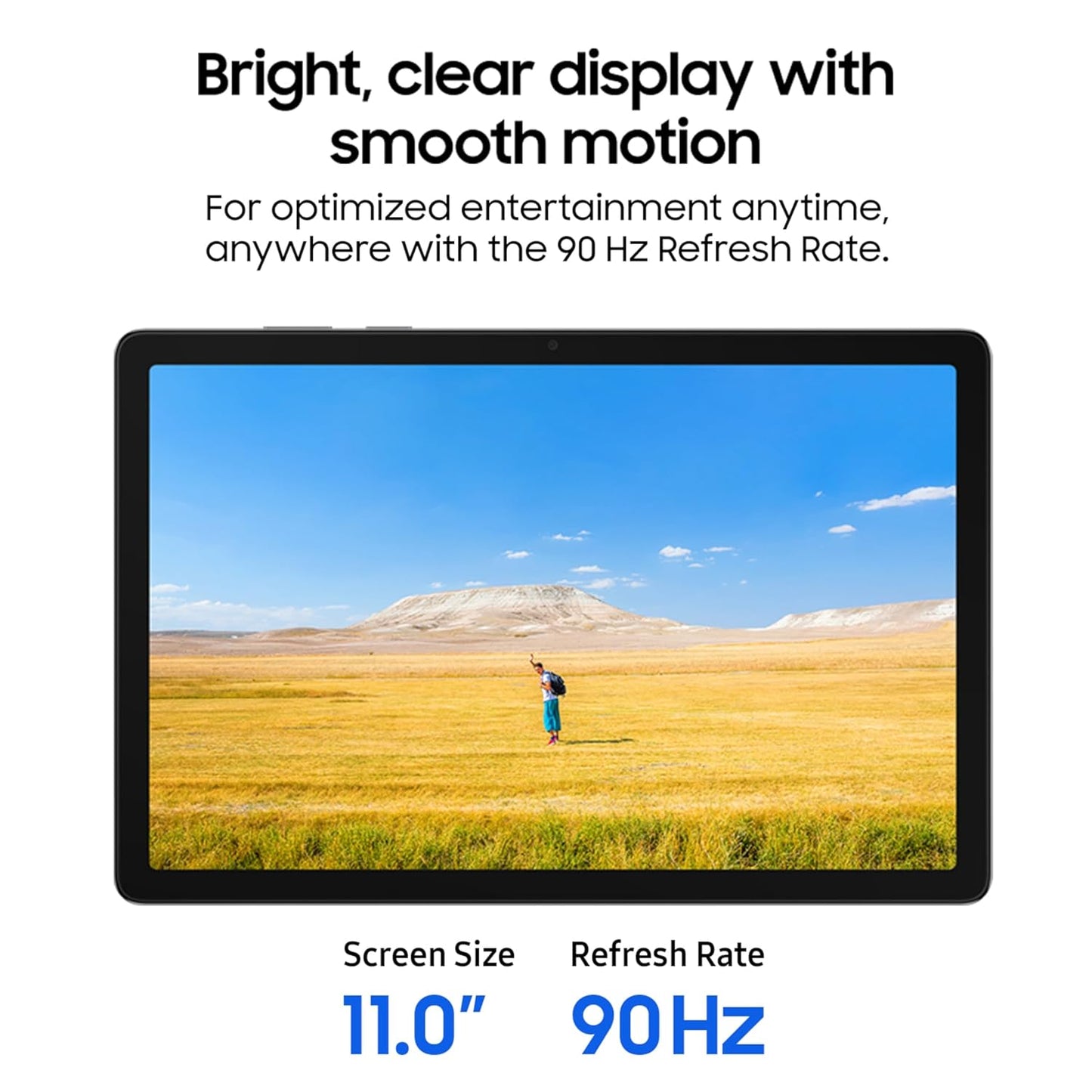 Samsung Galaxy Tab A11+, 27.82 cm (11 inch) Display, 6 GB RAM, 128 GB Storage, 90Hz Refresh Rate, AI with Google Gemini, Dolby Atmos, Quad Speakers, Wi-Fi Tablet, Gray