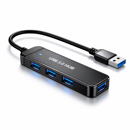 Beikell USB 3.0 Hub, 4-Port Ultra Slim USB Hub, Data Hub, Extra Light, Super Speed, for MacBook, MacBook Air/Pro/Mini, PS4, Surface Pro, Huawei MateBook, USB Flash Drives etc.