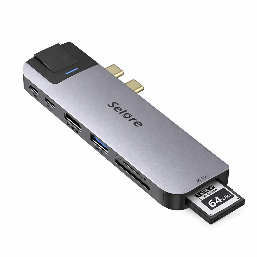 Fonething MacBook Air USB Splitter MacBook Pro Hub Mac USB Hub MacBook Pro/Air Exclusive 8in2 4K HDMI/100W PD Fast Charging/1000Mbps Ethernet/USB-C Data Transfer/USB 3.0/USB 2.0/TF/SD Slot/MacBook Pro 2020/2019/2018/2017/2016 MacBook Air 2020/2019/2018