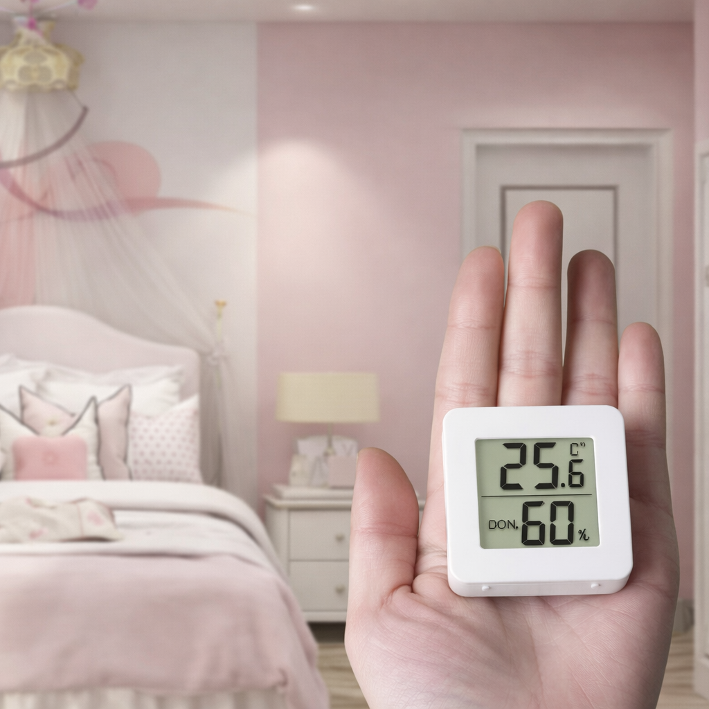 Digital Room Thermometer | Hygrometer Thermometer | Thermometer For Room temperature| Thermometer inside with Temperature Humidity Monitor for Bedroom, Baby Room, Warehouse, Cellar, Car |