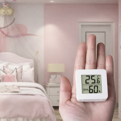 Digital Room Thermometer | Hygrometer Thermometer | Thermometer For Room temperature| Thermometer inside with Temperature Humidity Monitor for Bedroom, Baby Room, Warehouse, Cellar, Car |