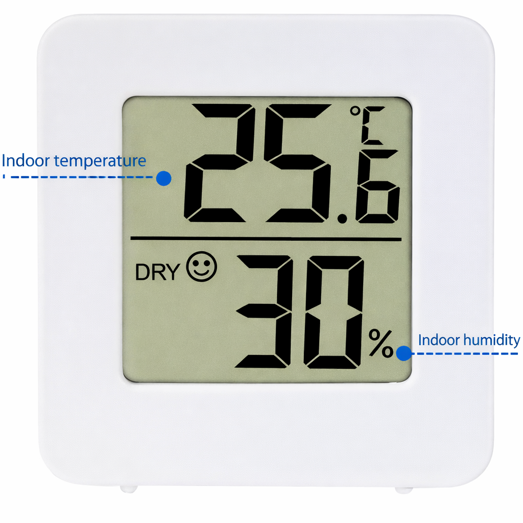 Digital Room Thermometer | Hygrometer Thermometer | Thermometer For Room temperature| Thermometer inside with Temperature Humidity Monitor for Bedroom, Baby Room, Warehouse, Cellar, Car |