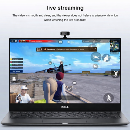 Fonehting Webcam for PC | USB Full HD 1080P Webcam with Noise Canceling Microphone | For PC Laptop Desktop Webcam with 360° Rotating Base Plug & Play for Video Calls, Live Streaming, Games and Conferences | Streaming camera