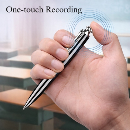 Pen Digital Voice Recorder with Playback Voice Activated Recorder for Lectures with Long Battery Life Metal Recording Device Easy to Use USB Rechargeable