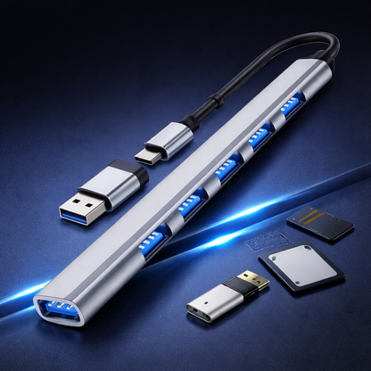USB HUB 7 Ports | Type-C 3.0 HUB to USB 3.0