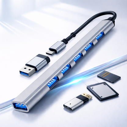 USB HUB 7 Ports | Type-C 3.0 HUB to USB 3.0