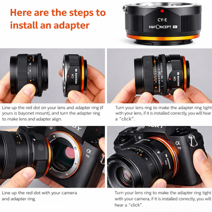 Manual lens adapter ring III generation C/YE