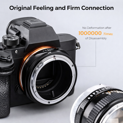 K&F CONCEPT FD to E Mount Lens Mount Adapter Plus, Manual FD FL Lens Adapter with Matting Varnish Design Compatible with Sony E Mount Cameras
