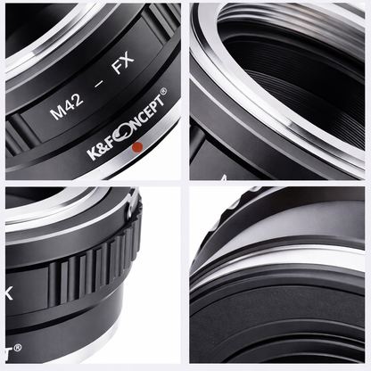 Manual lens adapter ring M42-FX