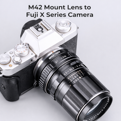 Manual lens adapter ring M42-FX