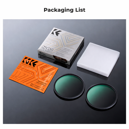 K&F Concept 82mm Black Diffusion 1/4 & 1/8 Filters Kit Mist Cinematic Effect Filters Set with Multi-Layer Coated for Camera Lens - K Series