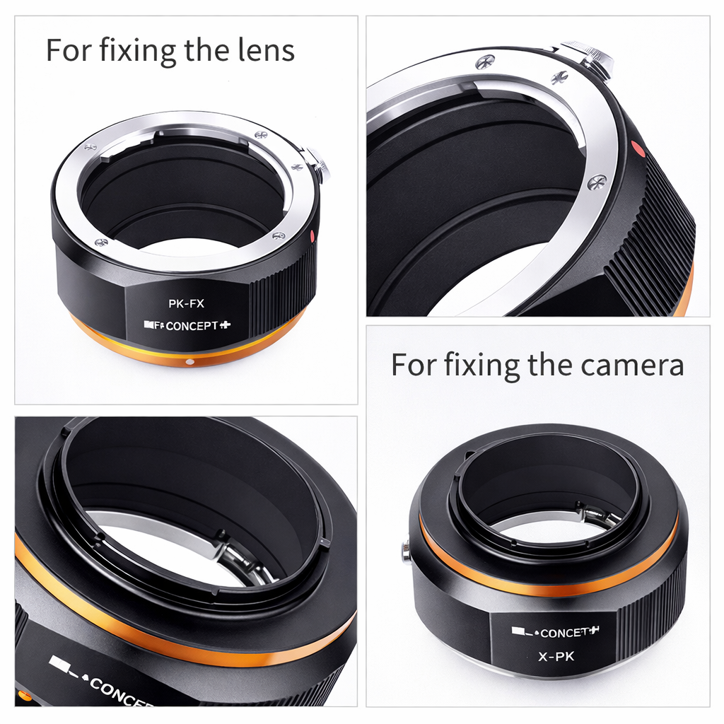 K&F Concept Lens Mount Adapter with Aperture Control Ring for Pentax PK Mount Lens to Fujifilm Fuji