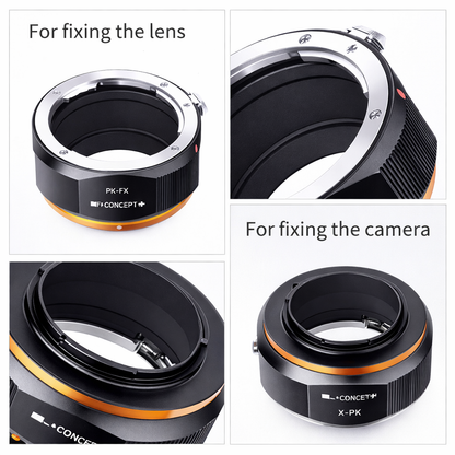 K&F Concept Lens Mount Adapter with Aperture Control Ring for Pentax PK Mount Lens to Fujifilm Fuji
