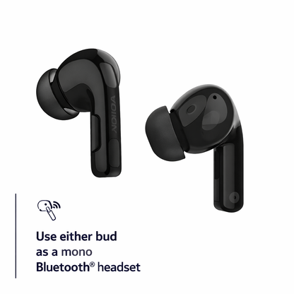 Nokia Go Earbuds+ True Wireless Earbuds TWS-201 (Black) - Portable Bluetooth 5.0 in-Ear Headphones with Touch Control - Comfortable Fit, Voice Assistant-Enabled, 26 Hours Use with Charging Case
