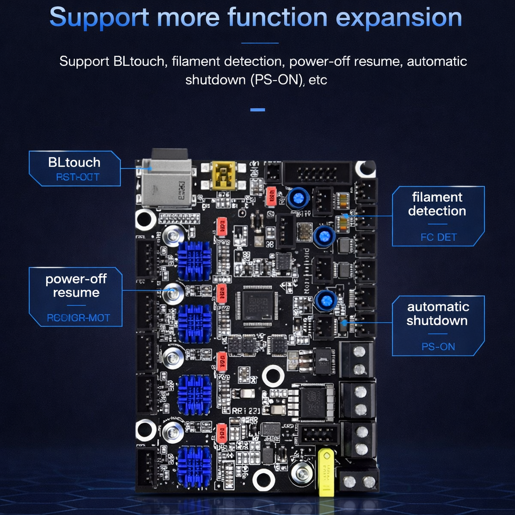 SKR Mini E3 V2.0 32Bit Silent Control Board Integrated with TMC2209 UART Stepper Motor Driver for Upgrade Ender 3 Pro/5 3D Printer