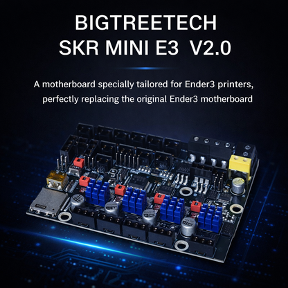 SKR Mini E3 V2.0 32Bit Silent Control Board Integrated with TMC2209 UART Stepper Motor Driver for Upgrade Ender 3 Pro/5 3D Printer