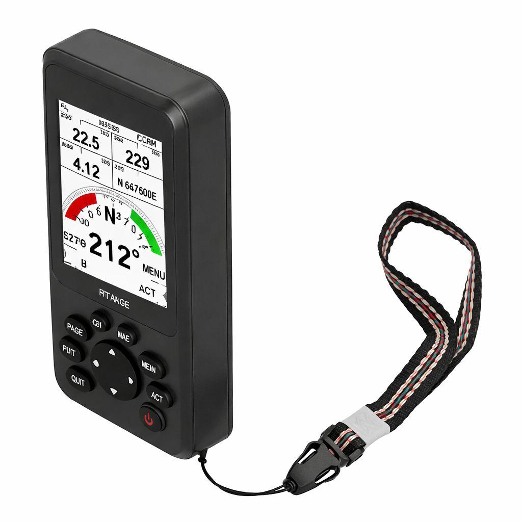 Handheld GPS Navigator With Different Navigation Screens, Waterproof Performance, 12 Tracks, 2998 Signals, Portable Navigation For Outdoor Activities, Perfect For Ships,