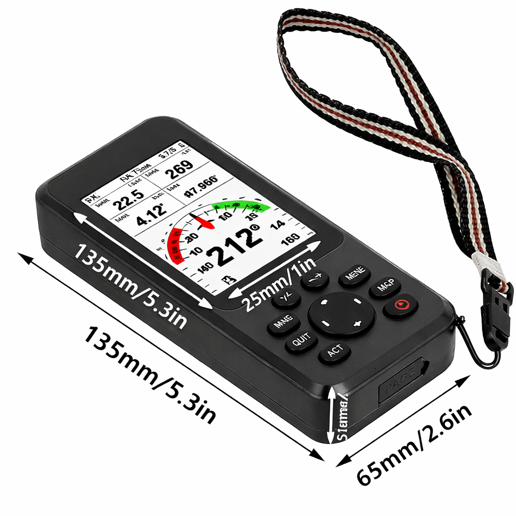 Handheld GPS Navigator With Different Navigation Screens, Waterproof Performance, 12 Tracks, 2998 Signals, Portable Navigation For Outdoor Activities, Perfect For Ships,