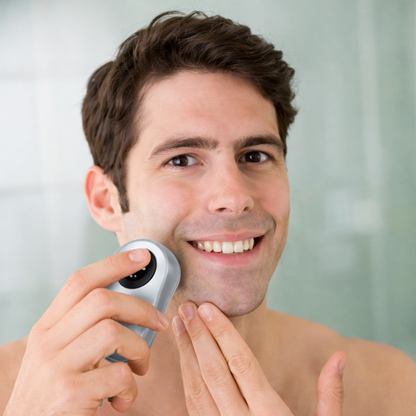 Electric Shaver Home Shaver Electric Small Shaver Portable Razor Shaver for Men Portable Shaver Mini Razor Portable Mini Shaver Electric Razor Men Shaver Travel Shaver Silver