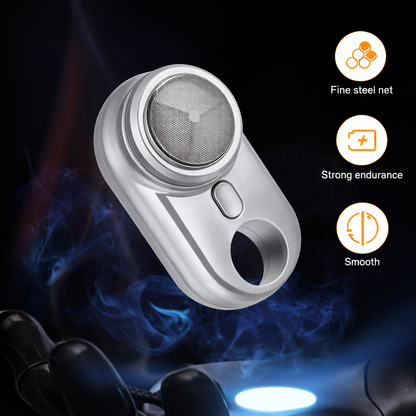 Electric Shaver Home Shaver Electric Small Shaver Portable Razor Shaver for Men Portable Shaver Mini Razor Portable Mini Shaver Electric Razor Men Shaver Travel Shaver Silver