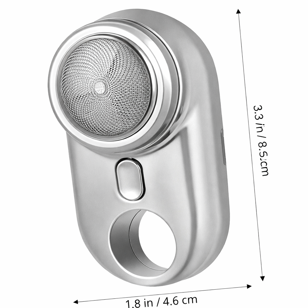 Electric Shaver Home Shaver Electric Small Shaver Portable Razor Shaver for Men Portable Shaver Mini Razor Portable Mini Shaver Electric Razor Men Shaver Travel Shaver Silver