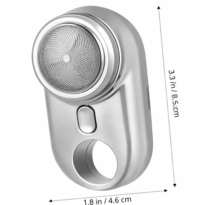 Electric Shaver Home Shaver Electric Small Shaver Portable Razor Shaver for Men Portable Shaver Mini Razor Portable Mini Shaver Electric Razor Men Shaver Travel Shaver Silver