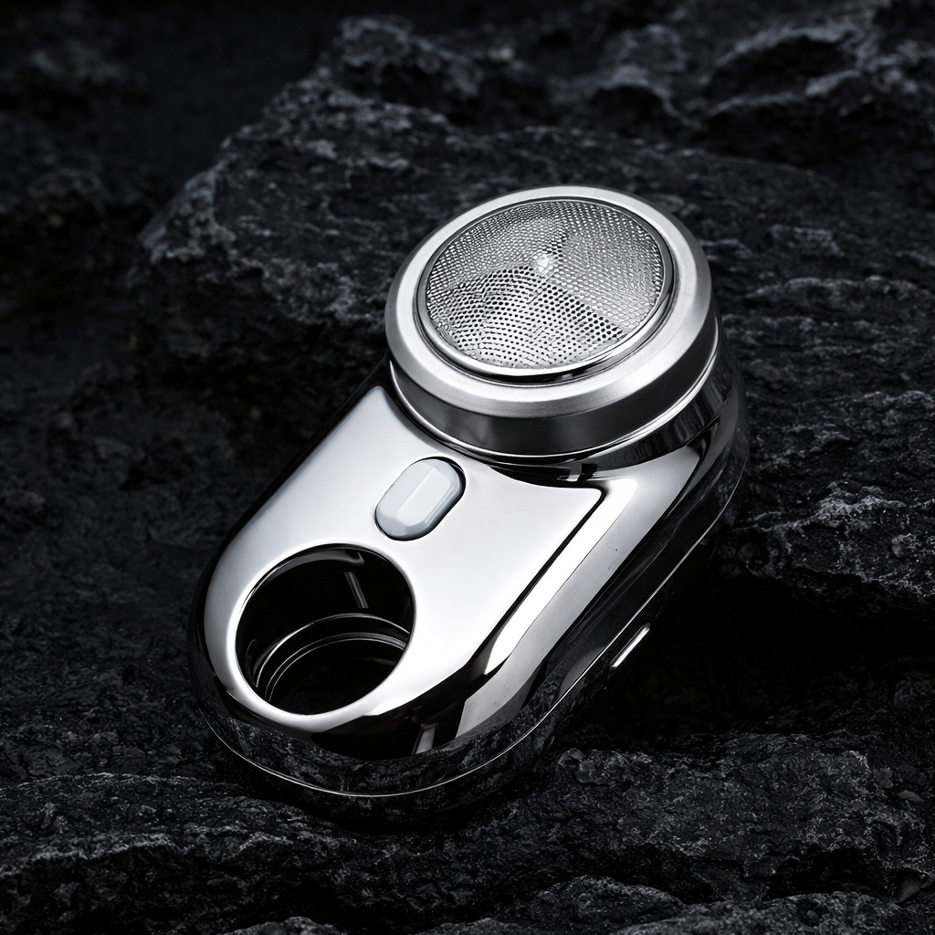Electric Shaver Home Shaver Electric Small Shaver Portable Razor Shaver for Men Portable Shaver Mini Razor Portable Mini Shaver Electric Razor Men Shaver Travel Shaver Silver