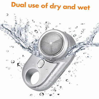 Electric Shaver Home Shaver Electric Small Shaver Portable Razor Shaver for Men Portable Shaver Mini Razor Portable Mini Shaver Electric Razor Men Shaver Travel Shaver Silver