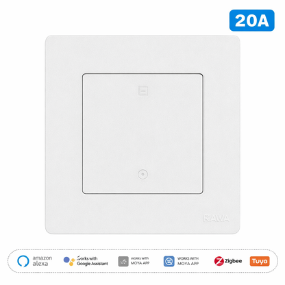 Star Ring ZigBee Smart Double Pole Heater/AC Switch 20A High Load With Electricity Monitor EU Standard