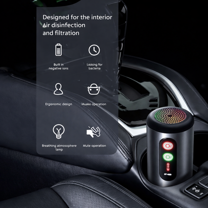 Ozone + Anion Air Filter Home Car Portable Air Freshener Purifier