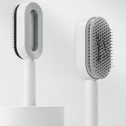 Portable Detangling Hair Brush Styling Tools for Travel Thin Thick Hair White | Makeup Brush Set | Makeup Accessories