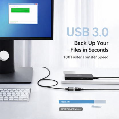 USB 3.0 Extension Cable Type A Male to Female Extension Cord [2Pack 6.6Ft] [Metal Shell and Connector] 5Gbps Data Transfer Compatible with USBÃ‚ Keyboard,Mouse,Flash Drive, Hard Drive,Printer