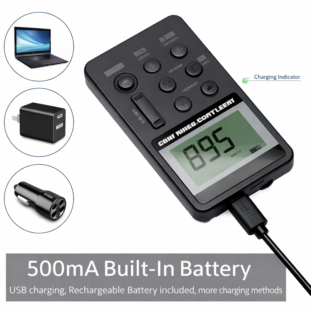 Pocket Radio,Portable Headset Radios,Mini Digital AM/FM Stereo Radio with Headphone,Rechargeable Battery LCD Display for Walking/Running,Personal Radio Support Micro USB